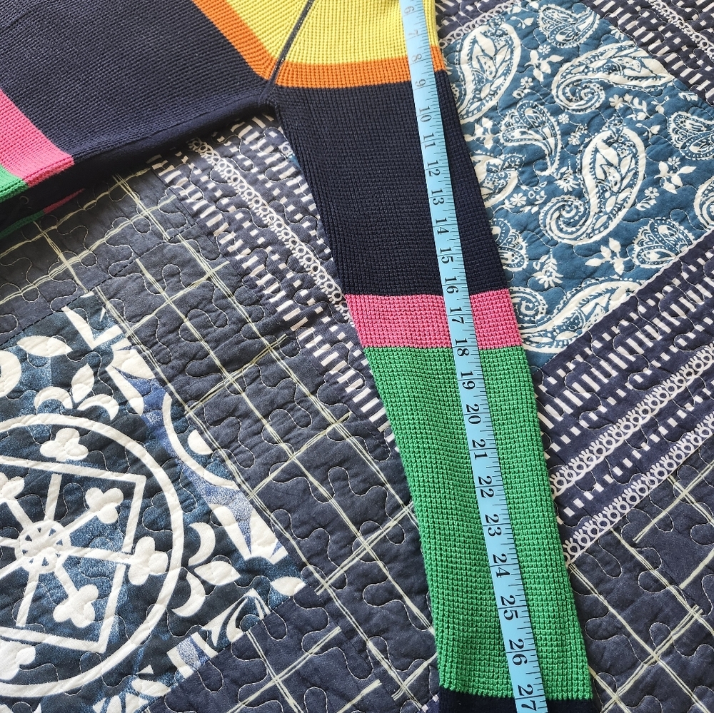 Ralph Lauren Navy and Yellow Knit Sweater - Picture 7 of 7